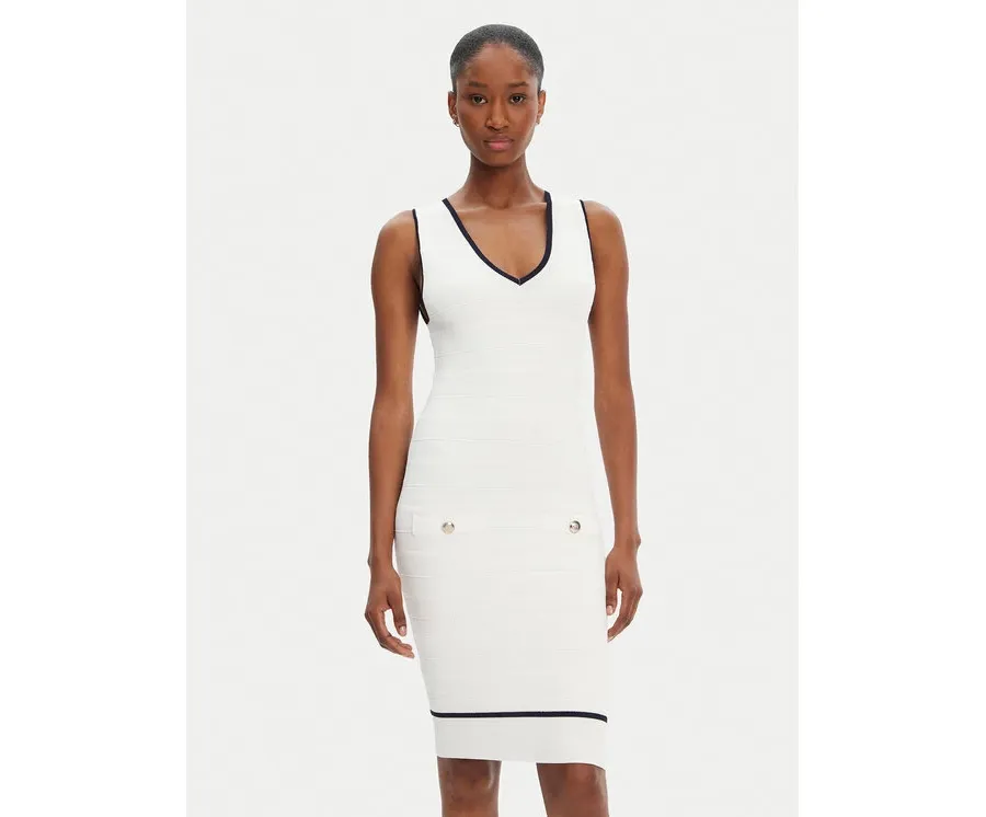 obrazek 1 Guess Sukienka codzienna 5RGK99 5640Z Écru Regular Fit