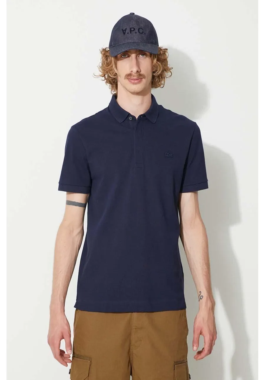 obrazek 1 Lacoste polo męski kolor granatowy gładki (puste)