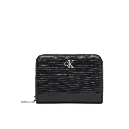 Zdjęcie Calvin Klein Mały Portfel Damski Lizard Embossed Lthr Med Flap Zi LV04F1067G Czarny