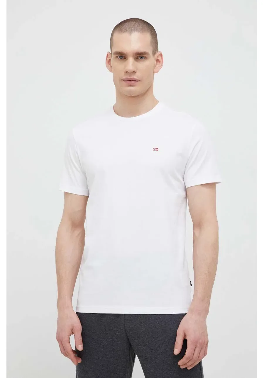 obrazek 1 Napapijri t-shirt bawełniany Salis kolor biały gładki NP0A4H8D0021