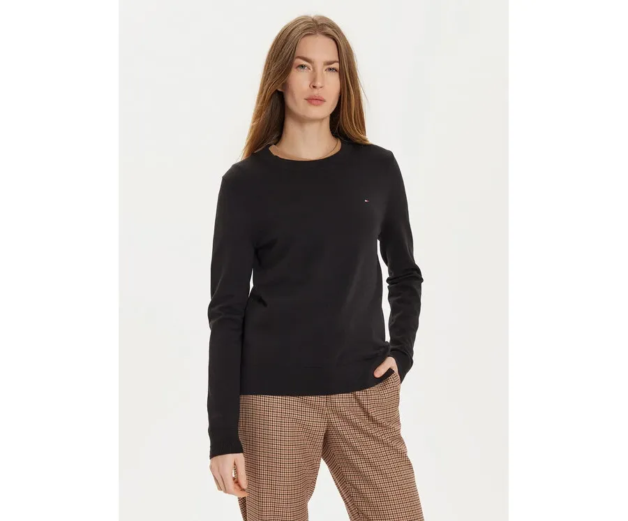 obrazek 1 Tommy Hilfiger Sweter WW0WW44984 Czarny Regular Fit