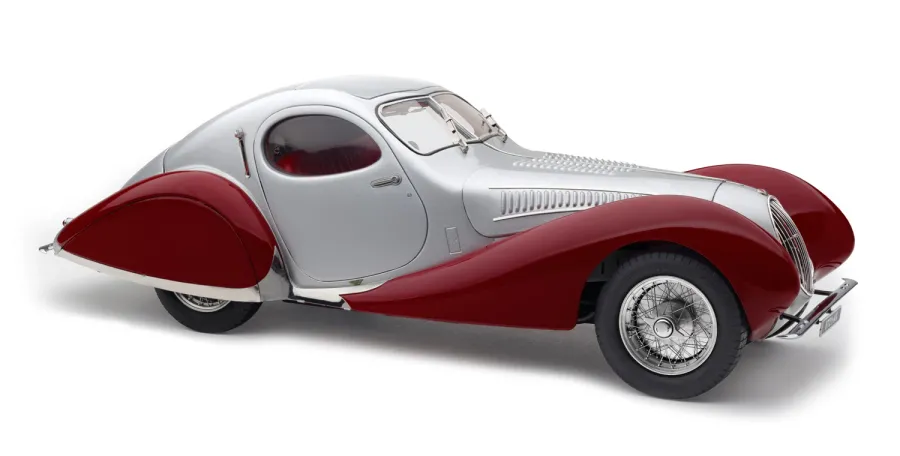 obrazek 1 Auto Talbot-Lago Coupé T150 C-SS Figoni & Falaschi “Teardrop”, 1937-39 srebrno-czerwony