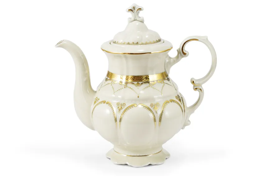 obrazek 2 Stylowy 15-elementowy zestaw do kawy z porcelany z kolekcji Ivory wedding sonata – Leander