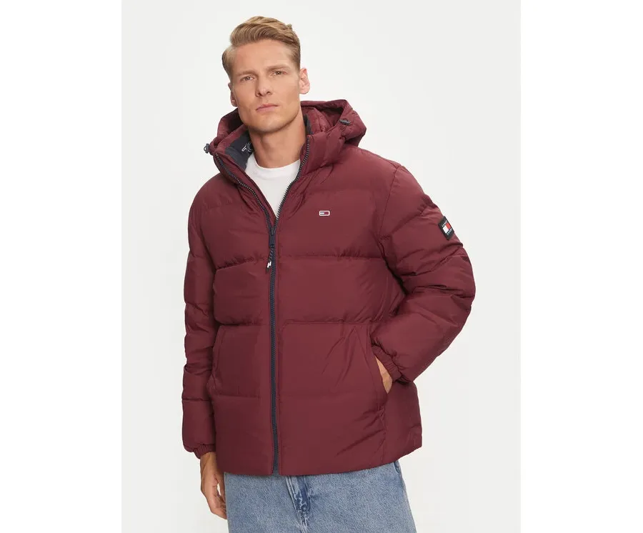 obrazek 1 Tommy Jeans Kurtka puchowa Essential DM0DM19786 Czerwony Regular Fit