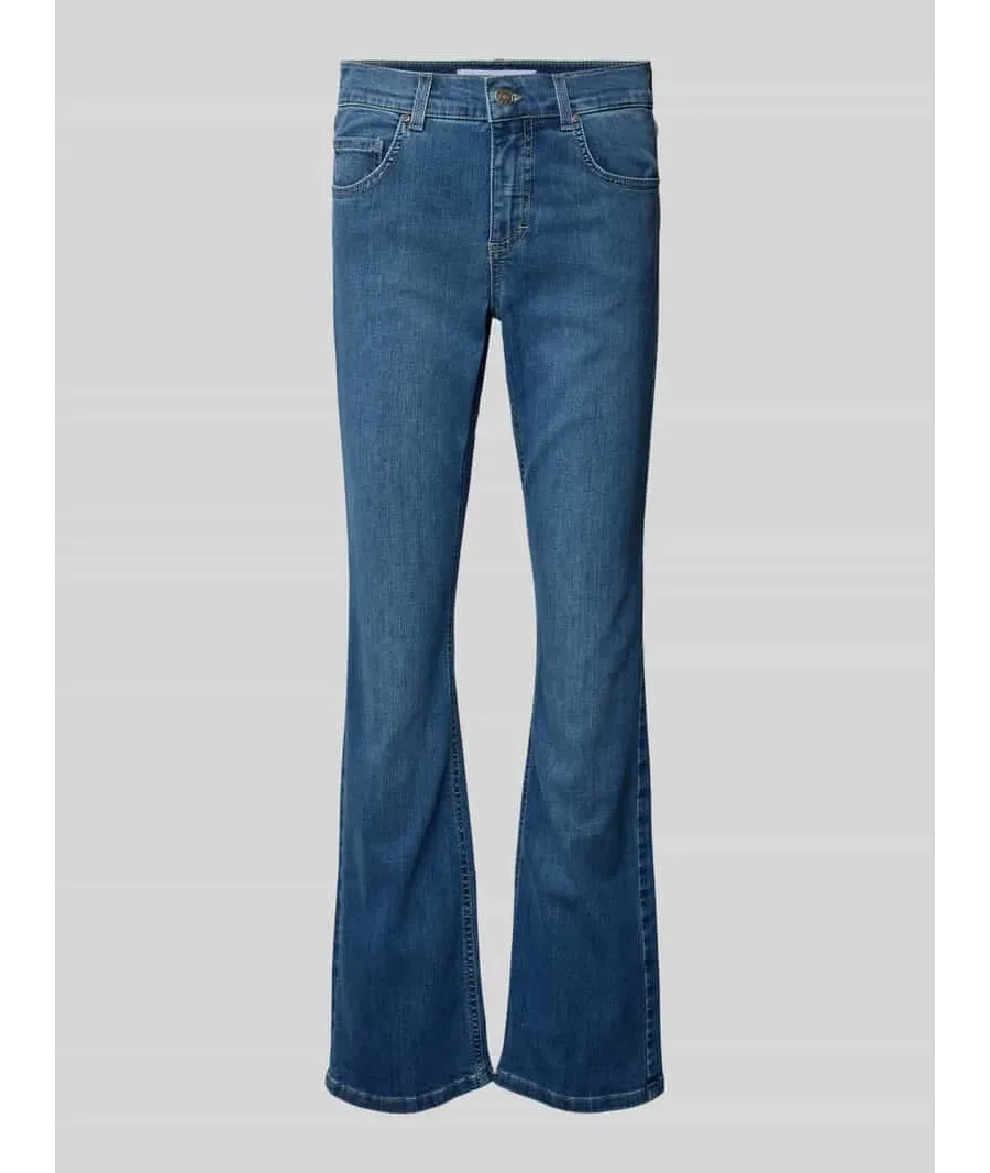 obrazek 1 Jeansy z poszerzaną nogawką i 5 kieszeniami model ‘LENI’