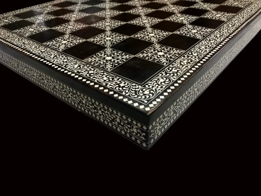 obrazek 6 Niezwykle zdobiona plansza Kashmiri idealna dla miłośników szachów - The Chess Empire