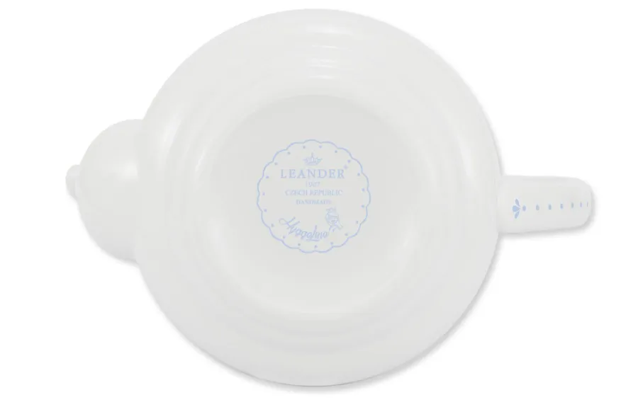 obrazek 3 Piękny stylowy imbryk z porcelany z delikatnym zdobieniem w kolorze niebieskim - Leander
