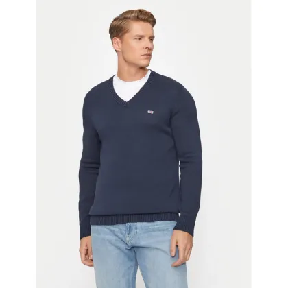 Zdjęcie Tommy Jeans Sweter Essential DM0DM19429 Granatowy Slim Fit