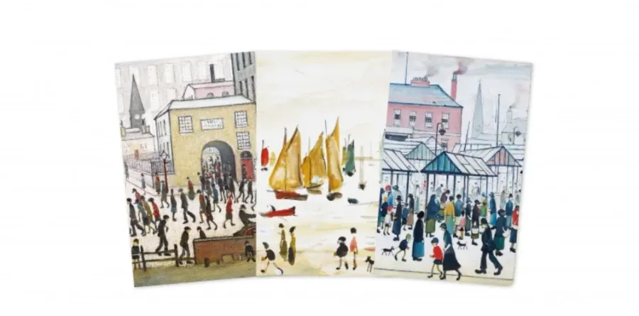 obrazek 2 Designerska Kolekcja mini notatników L.S. Lowry - Flame Tree Publishing