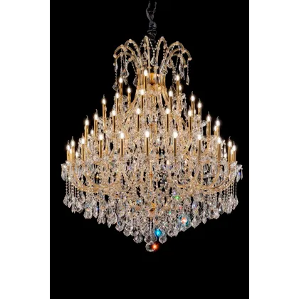 Zdjęcie Piękny włoski żyrandol wykonany z kryształu na 40 żarówek