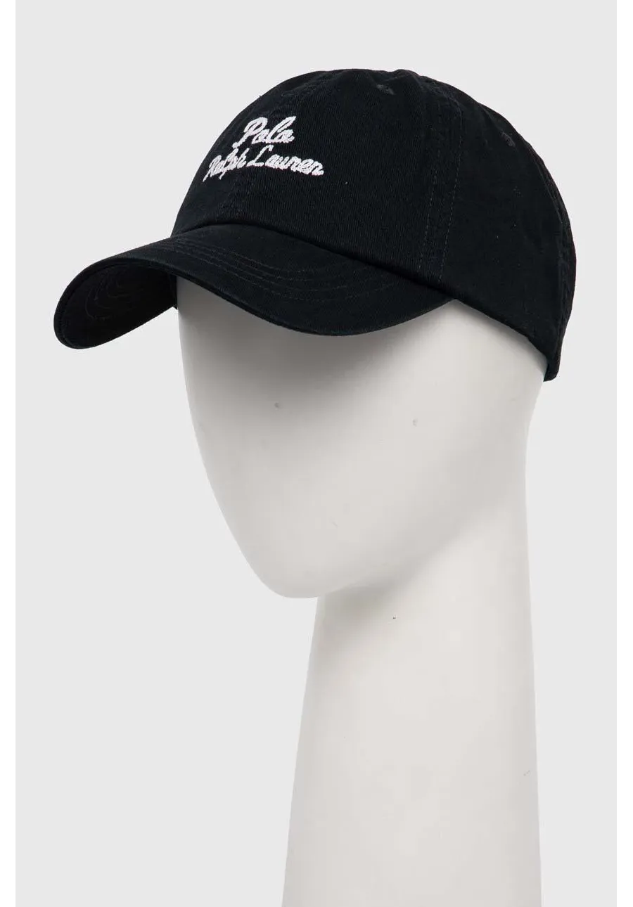 obrazek 1 Polo Ralph Lauren czapka z daszkiem bawełniana kolor czarny z aplikacją 211954882