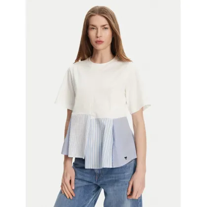 Zdjęcie Weekend Max Mara T-Shirt Bird 2515941102 Biały Relaxed Fit