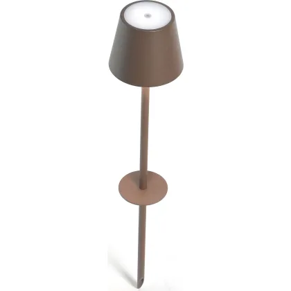 Zdjęcie Brązowa lampa ogrodowa Poldina