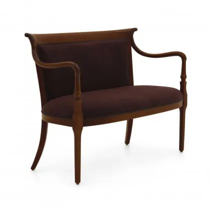 Zdjęcie Elegancka sofa z drewna bukowego o szczególnie falistych liniach - Sevensedie
