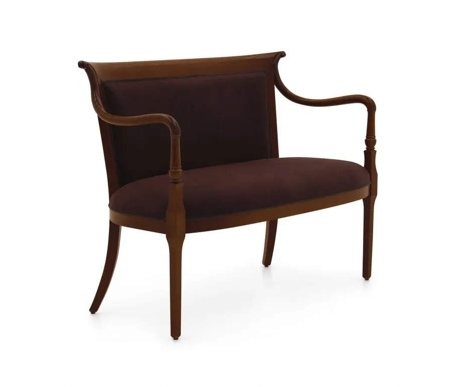 obrazek 1 Elegancka sofa z drewna bukowego o szczególnie falistych liniach - Sevensedie