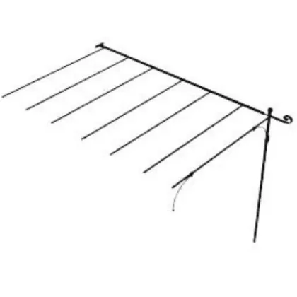 Zdjęcie Płaskie przedłużenie przyściennej pergoli Solaire 186×320 cm