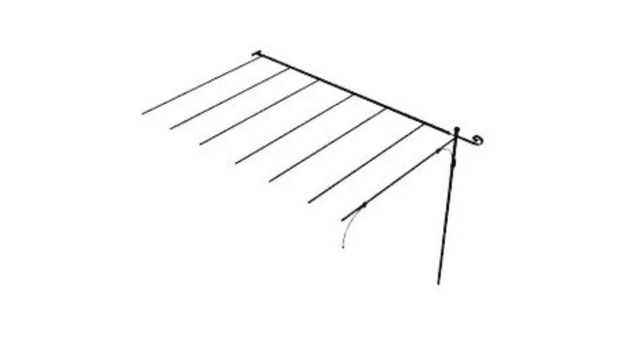 obrazek 1 Płaskie przedłużenie przyściennej pergoli Solaire 186×320 cm