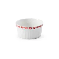 Zdjęcie Foremka do pieczenia z porcelany z czerwonym zdobieniem – Leander