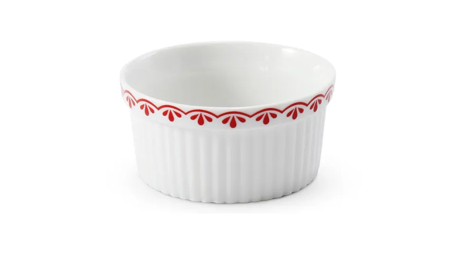 obrazek 1 Foremka do pieczenia z porcelany z czerwonym zdobieniem – Leander