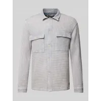 Zdjęcie Kurtka koszulowa o kroju regular fit z fakturowanym wzorem