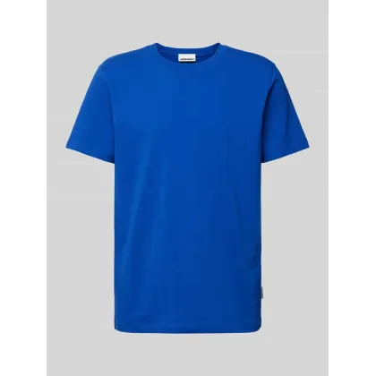 Zdjęcie T-shirt z prążkowanym, okrągłym dekoltem model ‘MAARKOS’