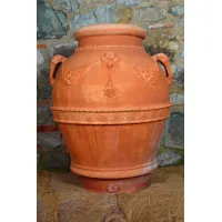 Picture A large flower pot made of Italian clay - Fornace Masini
