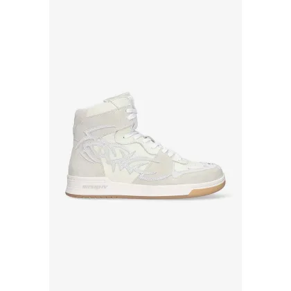 Zdjęcie MISBHV sneakersy skórzane Court kolor biały Court Sneaker 022BW410 OFF-WHITE 022BW410-OFF.WHITE