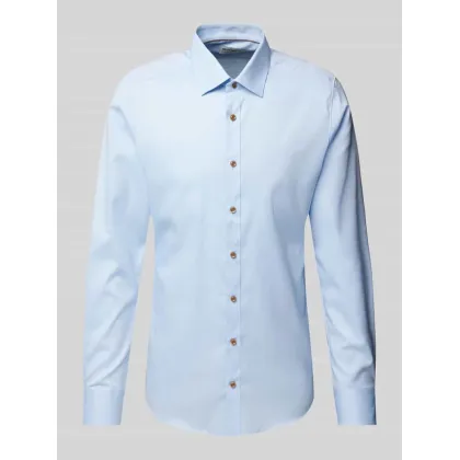 Zdjęcie Koszula biznesowa o kroju slim fit z kołnierzykiem typu kent