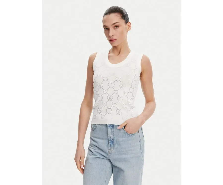 obrazek 1 Fracomina Top FR25ST4003K414R9 Écru Regular Fit