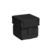 Zdjęcie Mały sześcienny koszyk Bottega 12x12xH13 cm z plecionymi bokami