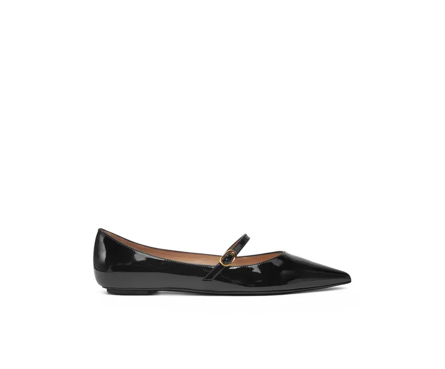 obrazek 1 Stuart Weitzman Półbuty Emilia Mary Jane Fla SH288 Czarny
