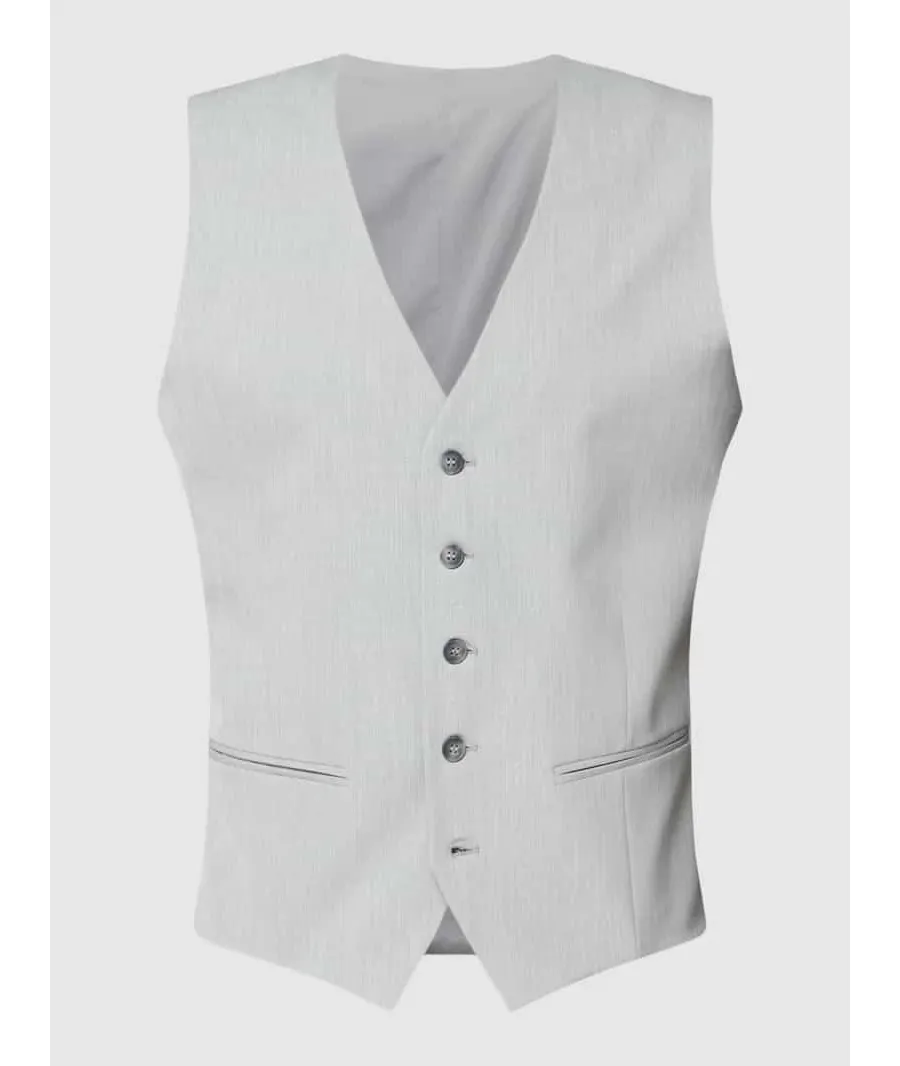 obrazek 1 Kamizelka garniturowa z lamowanymi kieszeniami model ‘LIAM’