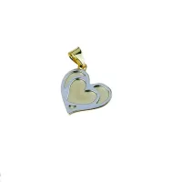 Picture Stylish pendant with a double heart