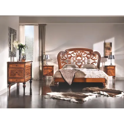 Picture Luxurious Italian bedroom chest of drawers made of rosewood