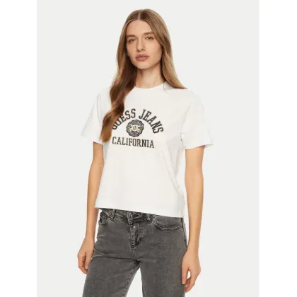 Zdjęcie Guess Jeans T-Shirt W5RI43 K8HM0 Biały Regular Fit