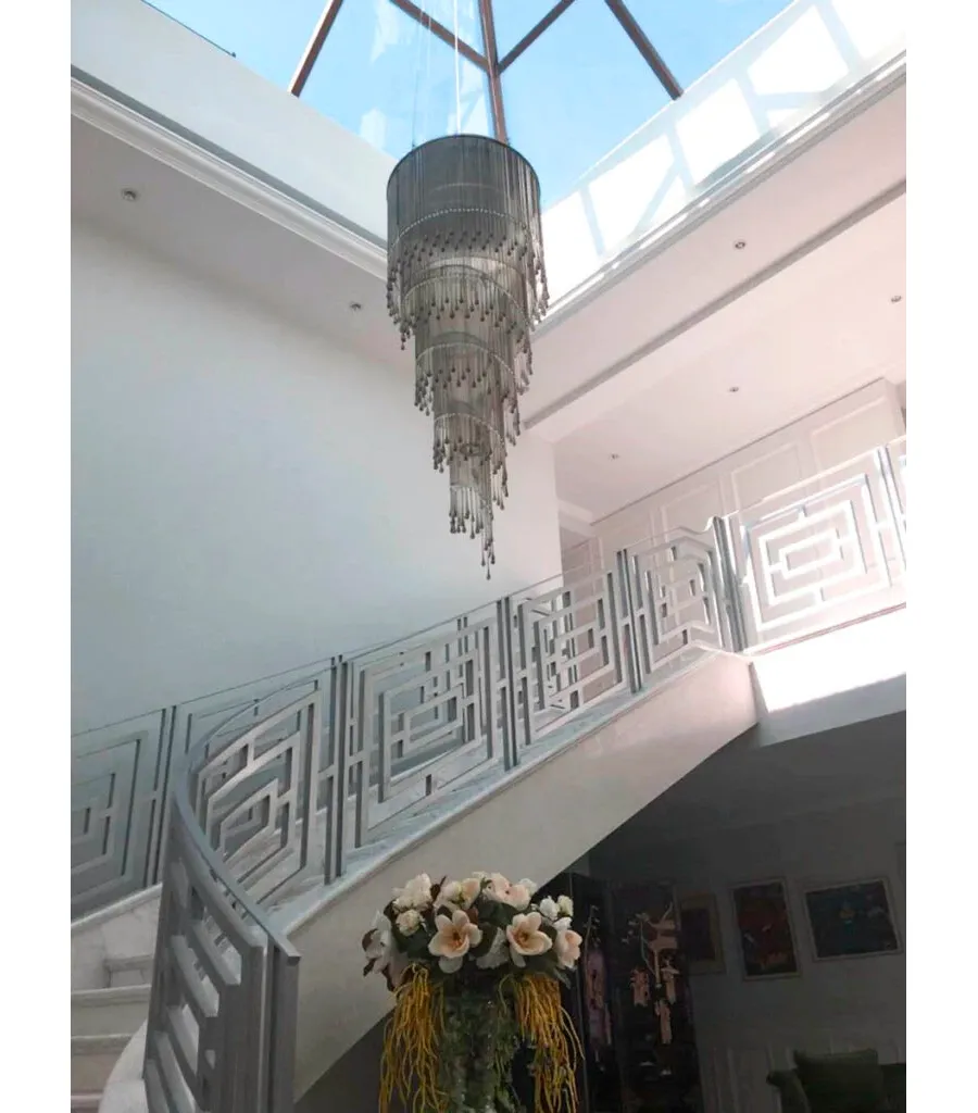 obrazek 1 Fascynująca włoska szklana lampa sufitowa - szkło murano