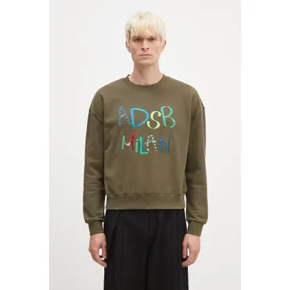 Zdjęcie Andersson Bell bluza bawełniana Milan Embroidery Sweatshirt kolor zielony z aplikacją atb1149u