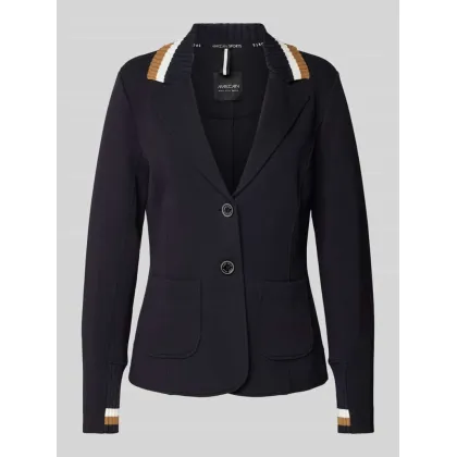 Zdjęcie Żakiet o kroju slim fit z paskami w kontrastowym kolorze