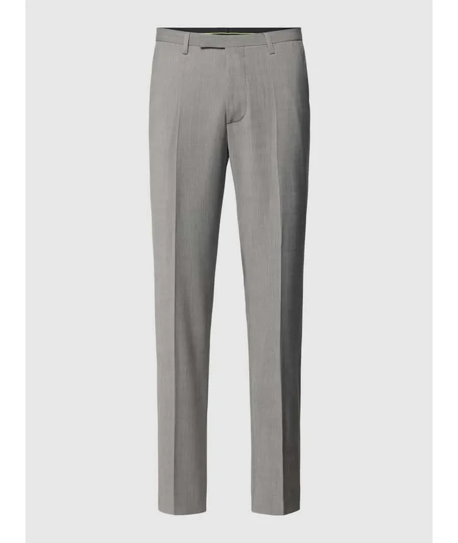 obrazek 1 Spodnie do garnituru o kroju slim fit w kant model ‘Monopoli’