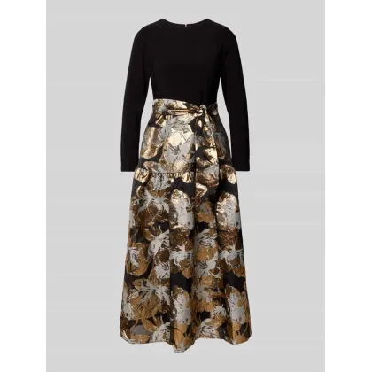 Zdjęcie Sukienka wieczorowa z efektem 2 w 1 i wiązanym paskiem