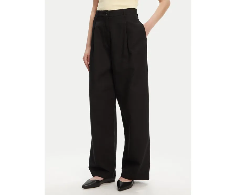 obrazek 1 Tommy Hilfiger Spodnie materiałowe WW0WW45780 Czarny Wide Leg