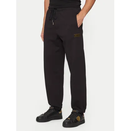 Zdjęcie Versace Jeans Couture Spodnie dresowe 77GAAT08 Czarny Regular Fit
