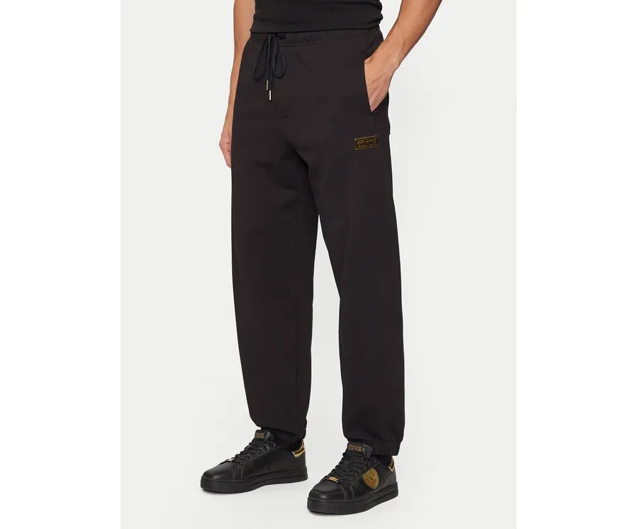 obrazek 1 Versace Jeans Couture Spodnie dresowe 77GAAT08 Czarny Regular Fit