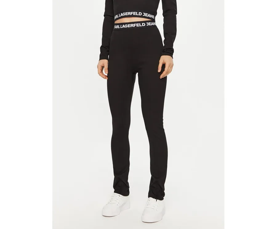 obrazek 1 Karl Lagerfeld Jeans Legginsy A1W10060 Czarny Slim Fit
