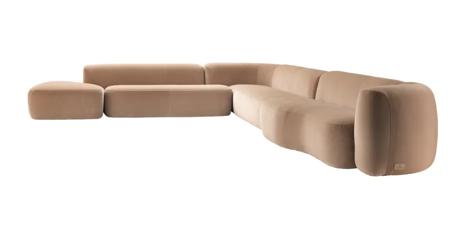 obrazek 2 Brązowa stylowa sofa do salonu – Daytona