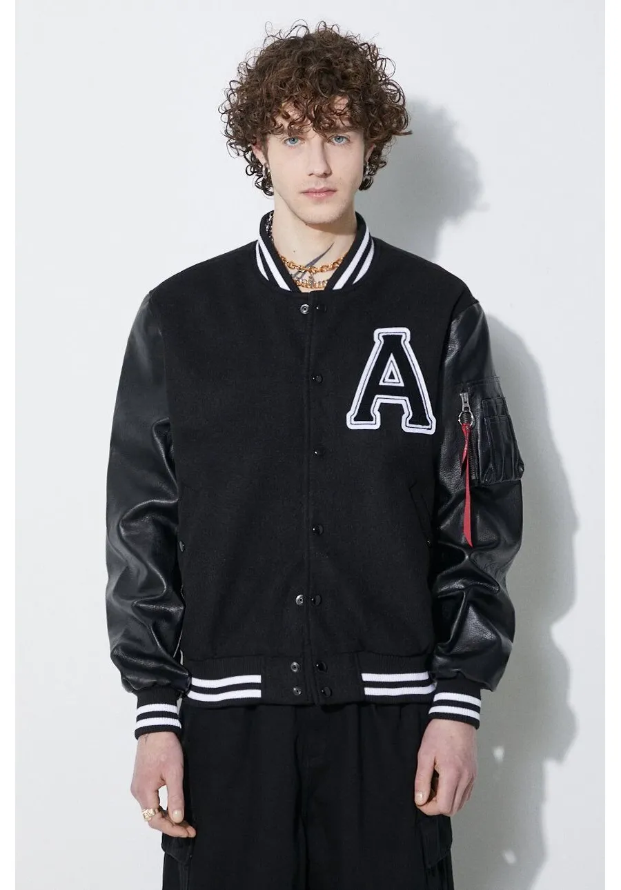 obrazek 1 Alpha Industries kurtka bomber PU College męski kolor czarny przejściowa 146111