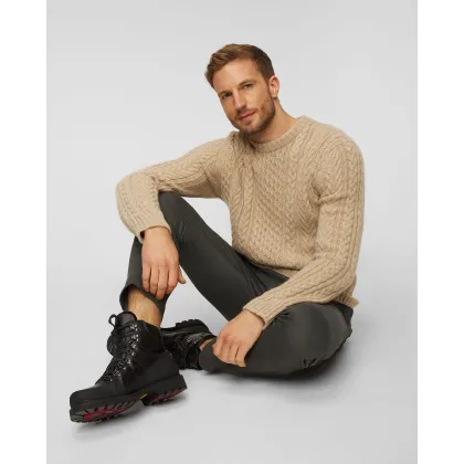 Zdjęcie Beżowy Sweter Kaszmirowy Męski Johnstons Of Elgin Johnstons of Elgin