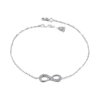 Picture Bracelet with an infinity symbol in gold and zircons