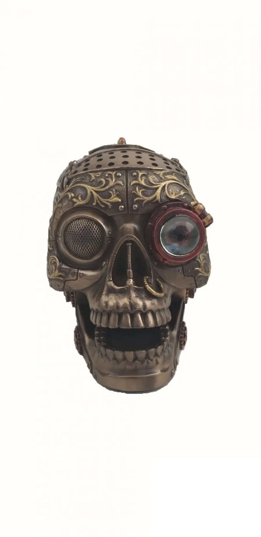 obrazek 2 Unikalna steampunkowa czaszka - statuetka na upominek