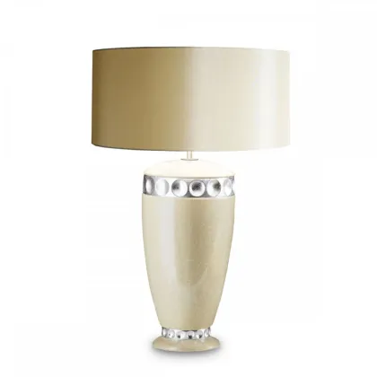 Zdjęcie Lampa stołowa z okrągłym wzorem H.42xL.21xP.21 cm